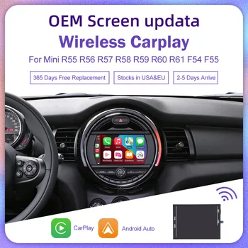 Wireless Apple CarPlay, Android Auto pentru Mini R55 R56 R57 R58 R59 R60 R61 F54 F55 Clubman Countryman Hardtop John Cooper F56 F57