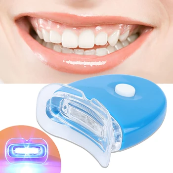 Înălbitor de dinți Lumina LED-uri de Albire a Dintilor Albastru Lumina UV, Lumina Laser Lampă Instrument Dinte Sanatate Frumusete Nici o Sensibilitate Alimentat de la Baterie
