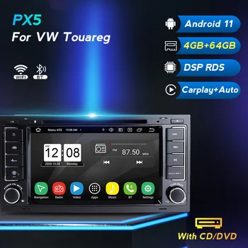 Radio auto 2 din Android 11 cu ecran Pentru Volkswagen VW Touareg T5 Transporter Multivan auto audio Multimedia, Unitate dvd, CD