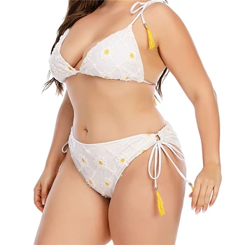 Plus Dimensiune 4XL Bikini Femei 2023 Push Up Costume de baie costume de Baie de Mari Dimensiuni Set de Doua Bucati Bikini pe Plajă Costum de Baie Lady