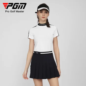 PGM Golf pentru Femei T-Shirt Sport de Agrement de Vara cu Maneci Scurte Doamna Îmbrăcăminte Elasticitate, iute Uscat Respirabil YF558 en-Gros