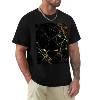 Aur negru de Marmură Tricou personalizat tricou animal print camasa pentru baieti supradimensionate tricouri pentru bărbați
