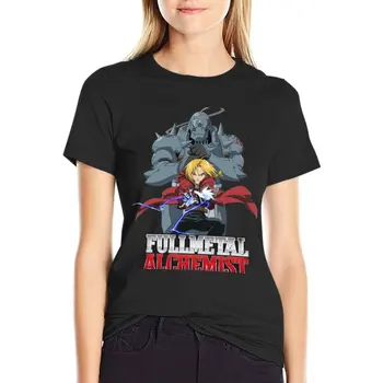 FULLMETAL ALCHEMIST! La Elric Bros! T-Shirt Anime t-shirt shirt graphic teuri rolling stones t shirt pentru Femei