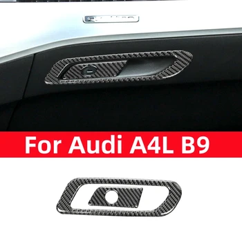 Pentru Audi A4L A4 B9 2017-2020 Accesorii din Fibra de Carbon Auto de Interior Torpedo Comutator Panou Decor Acoperi Autocolante, Decal Tapiterie