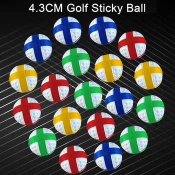 5Pcs Lipicios Arunca Mingea Fixați Cârligul de Design Luminos de Culoare 4.3 cm Portabil Mini-Darts Țintă Minge de Joc de Sport în aer liber