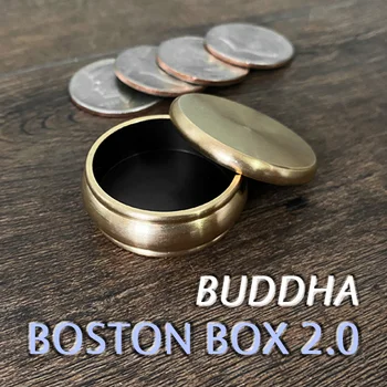 Buddha Boston Cutie 2.0 + Jumătate De Dolari Trucuri De Magie Truc Elemente De Recuzită De Coajă Până Aproape De Iluzii Mentalism Monedă Pătrunde Dispară Magia