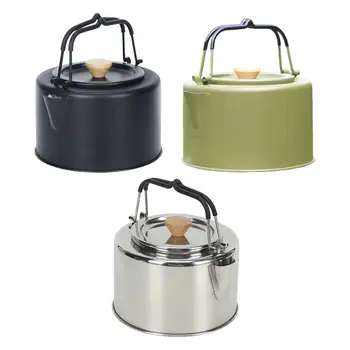 Ușor de Camping Ceainic, ceainic foc de Tabara Ibric Ibric de Cafea în aer liber, Fierbător 1L Fierbător de apă pentru Bucătărie în aer liber, Camping, Drumetii