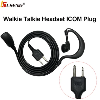 LSENG Cască pentru Walkie Talkie cu Microfon Compatibil cu ICOM IC-F24S IC-F3S IC-F14 IC-V8 IC-V82 IC-F4021 Două Fel de Radio