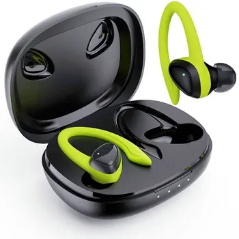 Bluetooth 5.1 Căști fără Fir, Căști Mini Bass Stereo Gaming Pavilioane HD de Reducere a Zgomotului de Sport rezistent la apa Căști