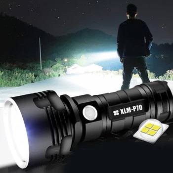 1000LM Lanterna IPX4 rezistent la apa LED-uri de Mare Putere Lanterna USB Reîncărcabilă 3 Moduri pentru Camping Drumetii Pescuit de Noapte