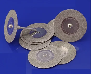 10buc Diamant Discuri de Tăiere 16/20/30mm Mini Diamant Văzut Cut-off Lama cu 2 Conectori și 3mm Coadă pentru Dremel