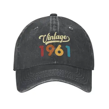 Moda Bumbac Născut În 1961 Epocă 62th Cadou de Ziua Șapcă de Baseball Femei Barbati Personalizate Reglabil Adult Tata Pălărie de Vară