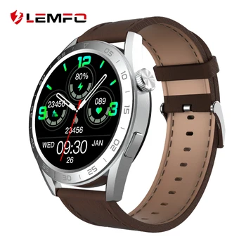 LEMFO Ceas Inteligent Oameni de apelare Bluetooth Smartwatch 2023 Încărcare Wireless NFC Bărbați Ceas Sport De 1.45 Inch, 360*360 Ecran HD