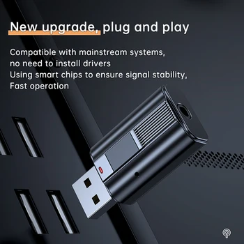 Bluetooth USB-Adaptor compatibil Dongle Adaptador pentru PC, Laptop, Boxe Wireless Receptor Audio USB Transmițător