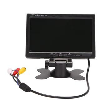 12V-24V 7 Inch TFT Color LCD Monitor HD pentru Masina CCTV Inversă retrovizoare Camera de Rezervă Electronice Auto Accesorii