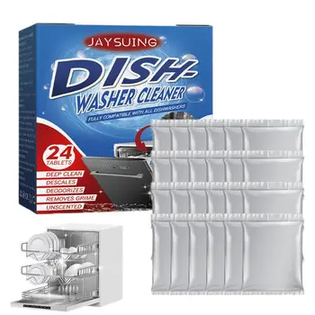24buc mașină de spălat Vase Filtrului de Ulei Îndepărtarea Petelor de Decalcifiere Tablete de Detergent masina de spalat Vase de uz Casnic de Curățare Bucatarie Instrumente de Curățare