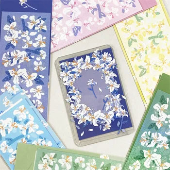 Coreeană Uri Drăguț Lily Laser Autocolant Manual DIY Deco Material Scrapbooking Idol Card Kawaii Papetărie Autocolante Decorative