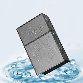 Creative Metal USB Bricheta Reîncărcabile tabachera 20BUC Înlocuibile de Mătase Neagră Umiditate-dovada de presiune-dovada Bricheta