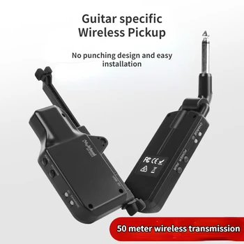 5.8 G chitară fără perforare wireless de preluare pentru spectacole în aer liber Bluetooth acompaniament de chitara de preluare