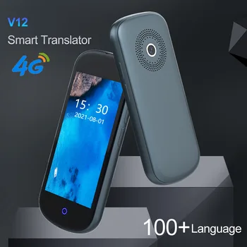 V12 4G Inteligent Translator Traduceri în mai Multe limbi 4.0 Inch de Înaltă definiție Ecran Mare cu Wifi Deconectat Traducere