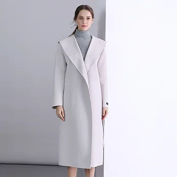 Amestec de lână haina femei cașmir iarna femei lunga de lux, haine de femeie iarna 2018 femei femei femei strat de amestec AA4314