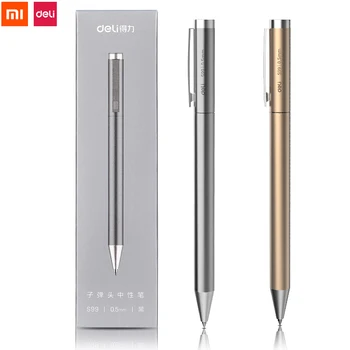 Xiaomi Deli Metal Semn Stilou Pix Semnarea Pen 0.5 MM Gel PREMEC Buna Elveția Refill Cerneală Neagră Birou Școală de Scris Stilou
