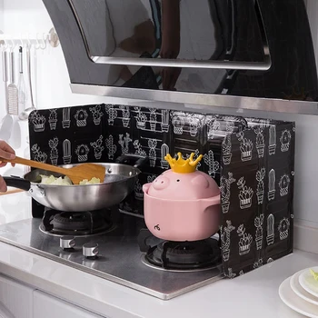 Accesorii de bucătărie din Aluminiu Pliabil Bucătărie, Aragaz Deflectoare de Ulei-dovada Capac de Protectie Non-stick Stropi de Ulei-dovada Ecran