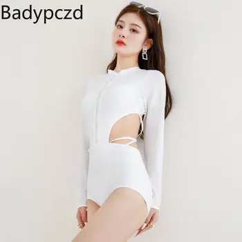 Badypczd Înot Bikini Gol Solid Sexy Body Femei Burta Acoperi Coreean Costum De Baie Termală, Costume De Baie, Haine De Sex Feminin