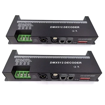 2X 30 Canal RGB, DMX512 Decodor Benzi cu LED-uri Controler 60A DMX Dimmer PWM Driver de Intrare DC9-24V 30CH
