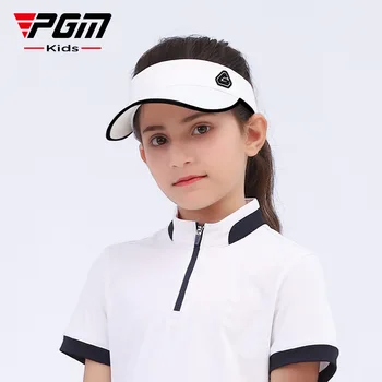 PGM Golf Caps Reglabil Pălării Sport în aer liber, Ciclism, Drumeții Capac pentru Boy Fata de Vânt de Călătorie de Bumbac Alb Pălării MZ034