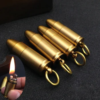 Copie de creație Glonț Ulei de Flacără Brichetă din Metal Kerosen Brichete Glonț shell Turbo Bricheta Noutate Militare Cadou
