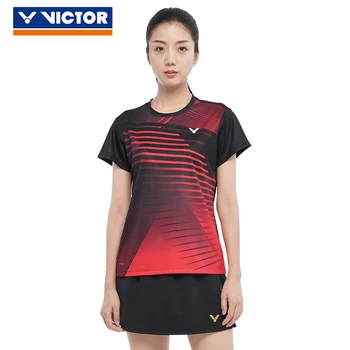 VICTOR 2020 Malaezia Îmbrăcăminte concursul de Badminton Haine cu Maneci Scurte T-shirt Malaezia Echipa Națională de Sport Jersey
