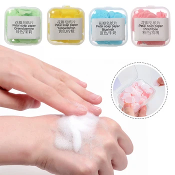Portabil Săpun, Hârtie de Unică folosință Baie de Spălare de Mână Mini Floare ravel Parfumate spălarea mâinilor Săpun de Mână-spălare Livrările de Curățare