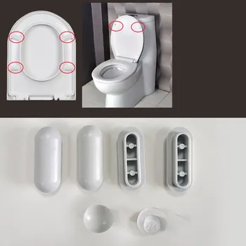 Capac de toaletă Perna Brand Nou de Toaletă Pernei Scaunului Tampon de Cauciuc Tampoane Pack alb-Stop Bara Amortizor