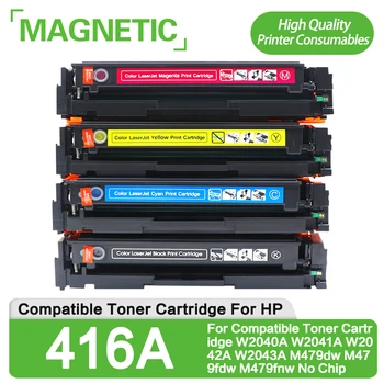 NOI 4BUC Compatibil Pentru HP 416A Compatibil Cartuș de Toner W2040A W2041A W2042A W2043A M479dw M479fdw M479fnw Nici un Chip