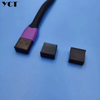 1000pcs en-Gros USB UN mascul husa cablu de date universal plug capac de protecție capac de protecție negru EP transport gratuit