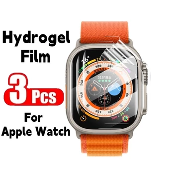Film Pentru Apple Watch 8 7 6 Ultra 2022 SE iWatch 45mm 41mm Ecran Protector Series7 6 5 8 38mm 40mm Clar Hidrogel Capac de Film