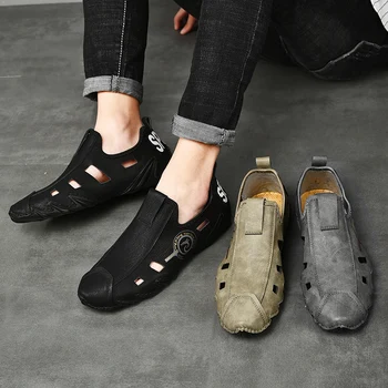 Bărbați de Calitate Superioară Caracatiță Pantofi Mari size38-48 de Brand de Moda om Mocasini din Piele Respirabil Adidași moale de conducere pantofi