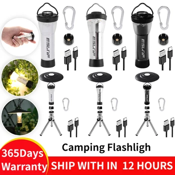 USB Reîncărcabilă Lampă de Camping Far Micro Flash Camping Iluminat de Urgență Mini LED Lanterna Far pentru Exterior