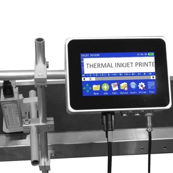 Ecran tactil Termica Data de Expirare Online TIJ Inkjet Printer Mașină de Imprimare Lot de Codificare Mașină Pentru Sac de Plastic, Sticla de Apa