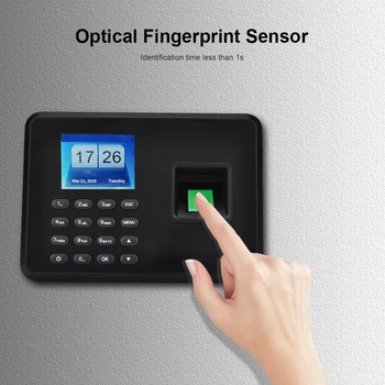 2.4 inch Ecran LCD Inteligent de Amprente Biometric Parola Prezență Masina Angajat check-in Recorder
