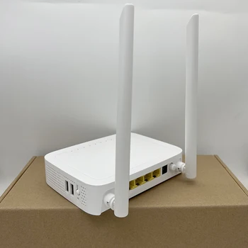 GPON ONT 2.4 G&5G UM 5dbi Antena F673AV9(o) NR. TEL/Port de Voce Dublă Frecvență 1200M WI-FI gratuit ONU Fibra Optica Terminal FTTx Router