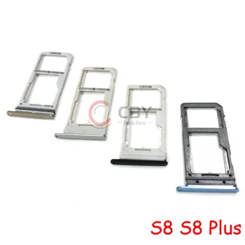 Pentru Samsung Galaxy S8 G950 S8 Plus G955 SIM Card Tava Cartelei Sim Slot Unic Dual Versiune