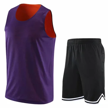 Dublu față de Bărbați de Baschet new Jersey Seturi personaliza Numărul 23 Topuri Rezervor costume de Sport O-gât Bărbați Reversibile baschet uniformă