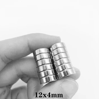 10/20/50/100/150PCS 12x4 mm N35 Rotund Magneți din Neodim Magnet Dia 12x4mm Permanenți NdFeB Puternic Magnetic 12*4
