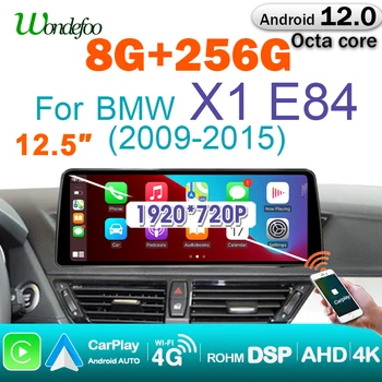 WONDEFOO 8G 256G Android 12 Radio Auto Stereo Multimedia pentru BMW X1 E84 2009 2010 Anii 2011-2015 Audio cu Ecran Carplay Bluetooth
