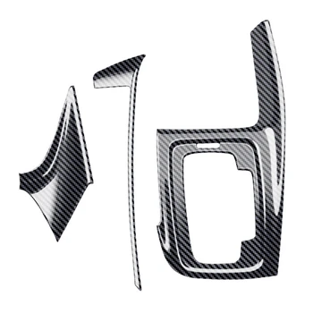 3Pcs Fibra de Carbon Dințată Centrală Panoul de Control Panoul de Decal Modificări Interioare pentru Honda HRV HR-V Vezel 2021 2022