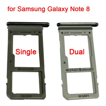 100buc Single-Dual Sim Card Tray cu Adaptor Micro SD Slot pentru Card de Suport Pentru Samsung Galaxy Nota 8 N950 N950FD Piese de schimb