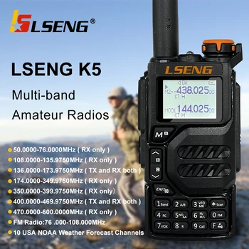 LSENG UV-K5 50-600MHz 200Ch 5W Walkie Talkie UHF VHF DTMF FM Aer Wireless cu Bandă de Frecvență Copia Două Fel de Radio, Comunicator
